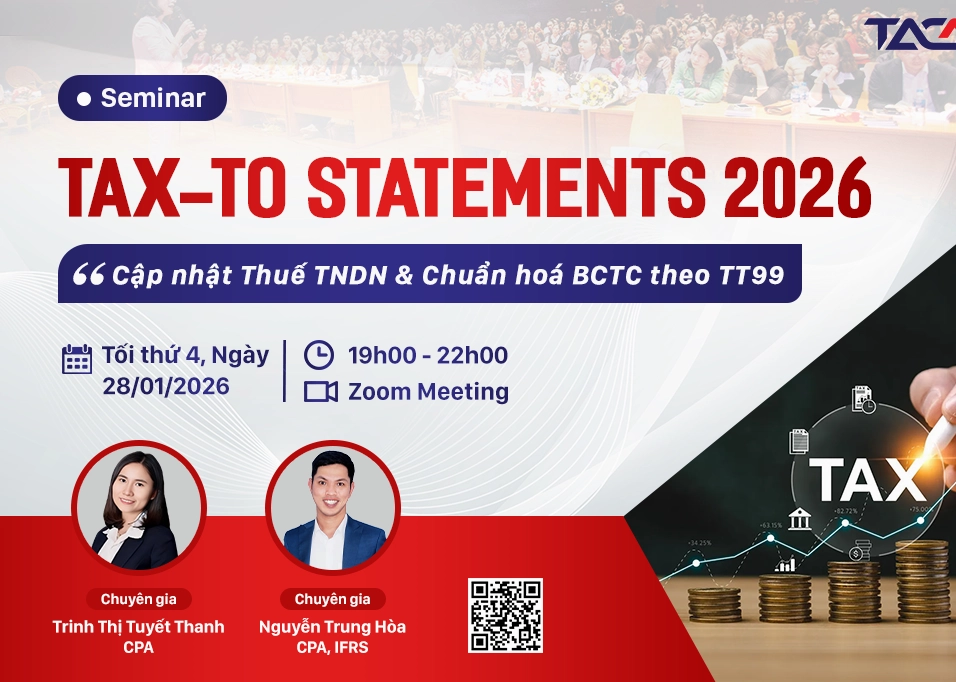 Cập nhật Thuế TNDN và Chuẩn hoá BCTC