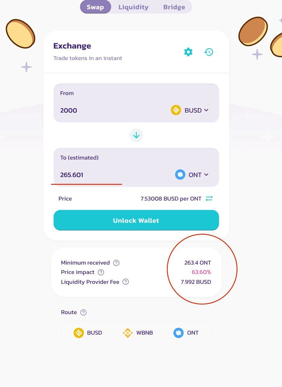 Hiện tượng trượt giá pancakeswap trên các sàn phi tập trung